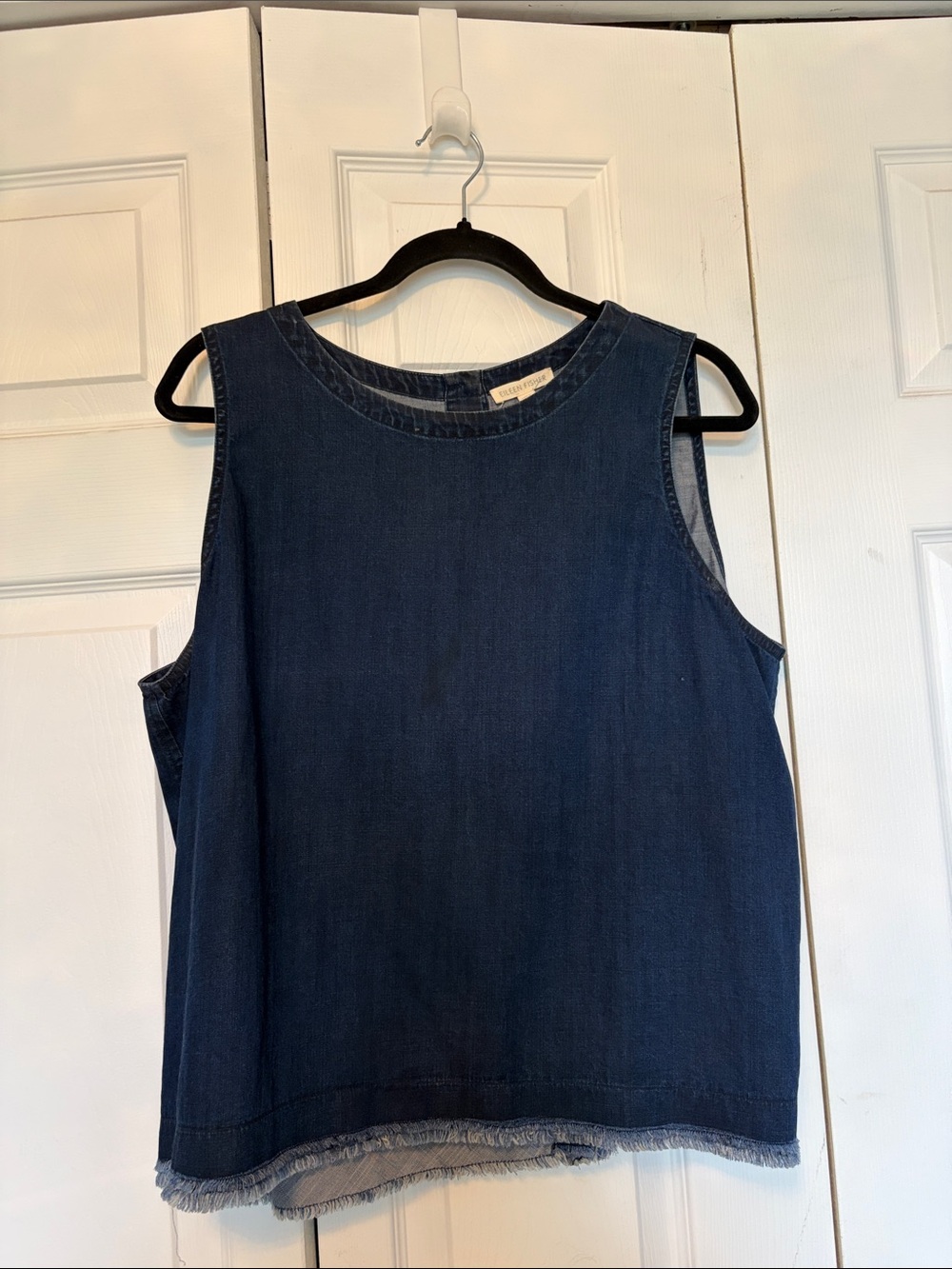 Eileen Fisher Indigo Denim Sleeveless Tank